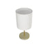 GLOBOSTAR® GLOSSY 204-0078 Μοντέρνο Επιτραπέζιο Φωτιστικό Πορτατίφ με Ντουί 1 x E27 AC 220-240V IP20 - Χρυσό & Μπεζ - Μ19 x Π19 x Υ38cm