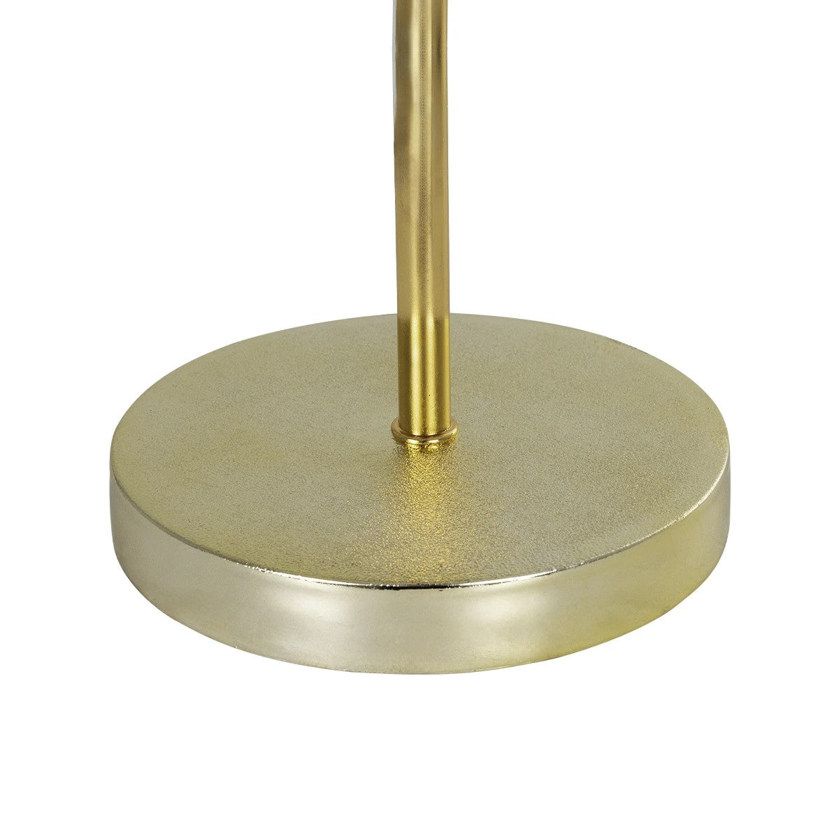 GLOBOSTAR® GLOSSY 204-0078 Μοντέρνο Επιτραπέζιο Φωτιστικό Πορτατίφ με Ντουί 1 x E27 AC 220-240V IP20 - Χρυσό & Μπεζ - Μ19 x Π19 x Υ38cm