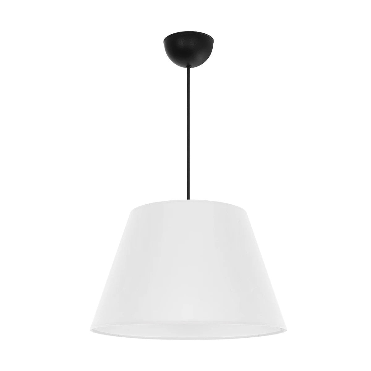 GLOBOSTAR® TRIANGLE 204-0089 Μοντέρνο Κρεμαστό Φωτιστικό Οροφής με Ντουί 1 x E27 AC 220-240V IP20 - Λευκό - Μ35 x Π35 x Υ24cm