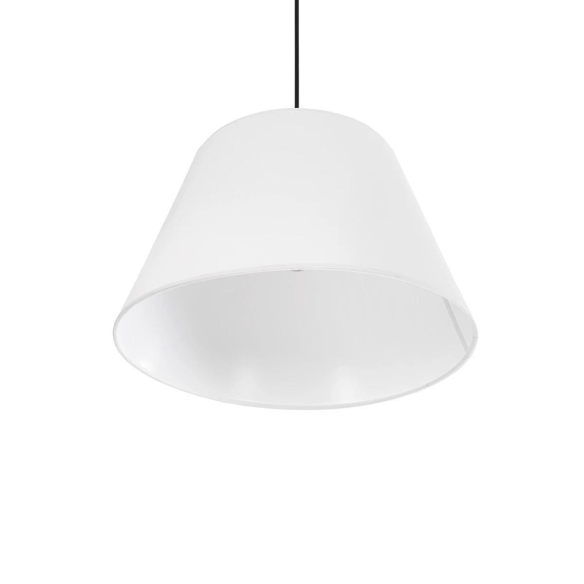 GLOBOSTAR® TRIANGLE 204-0089 Μοντέρνο Κρεμαστό Φωτιστικό Οροφής με Ντουί 1 x E27 AC 220-240V IP20 - Λευκό - Μ35 x Π35 x Υ24cm