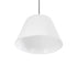 GLOBOSTAR® TRIANGLE 204-0089 Μοντέρνο Κρεμαστό Φωτιστικό Οροφής με Ντουί 1 x E27 AC 220-240V IP20 - Λευκό - Μ35 x Π35 x Υ24cm