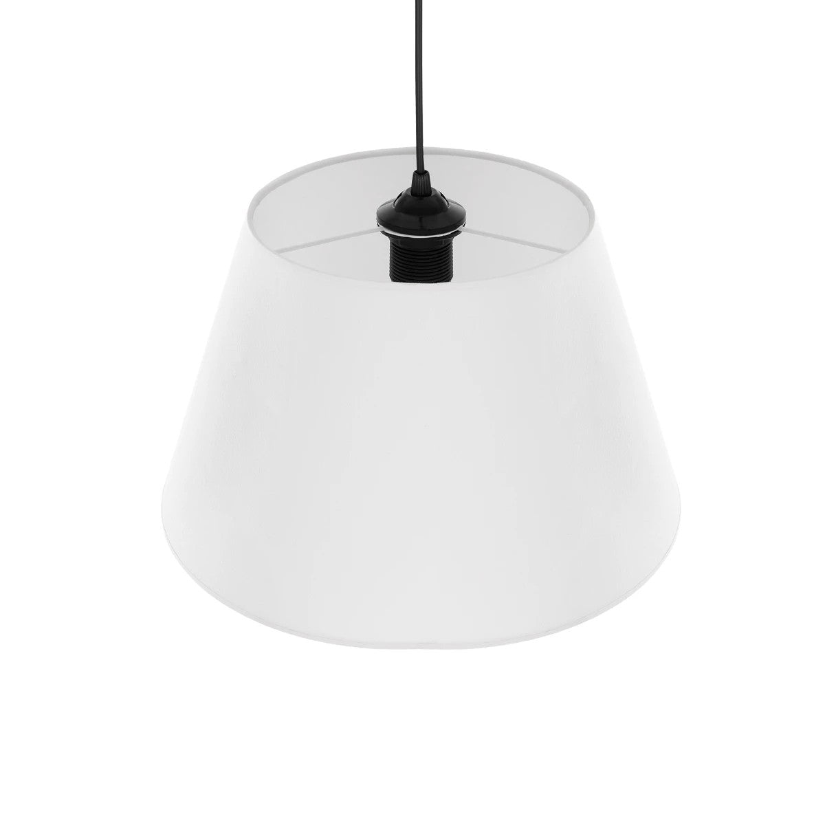 GLOBOSTAR® TRIANGLE 204-0089 Μοντέρνο Κρεμαστό Φωτιστικό Οροφής με Ντουί 1 x E27 AC 220-240V IP20 - Λευκό - Μ35 x Π35 x Υ24cm