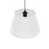 GLOBOSTAR® TRIANGLE 204-0089 Μοντέρνο Κρεμαστό Φωτιστικό Οροφής με Ντουί 1 x E27 AC 220-240V IP20 - Λευκό - Μ35 x Π35 x Υ24cm