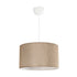 GLOBOSTAR® LOFTY 204-0090 Μοντέρνο Κρεμαστό Φωτιστικό Οροφής με Ντουί 1 x E27 AC 220-240V IP20 - Μπεζ - Μ37 x Π37 x Υ21cm