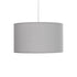 GLOBOSTAR® LOFTY 204-0093 Μοντέρνο Κρεμαστό Φωτιστικό Οροφής με Ντουί 1 x E27 AC 220-240V IP20 - Γκρι - Μ37 x Π37 x Υ21cm