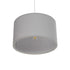 GLOBOSTAR® LOFTY 204-0093 Μοντέρνο Κρεμαστό Φωτιστικό Οροφής με Ντουί 1 x E27 AC 220-240V IP20 - Γκρι - Μ37 x Π37 x Υ21cm