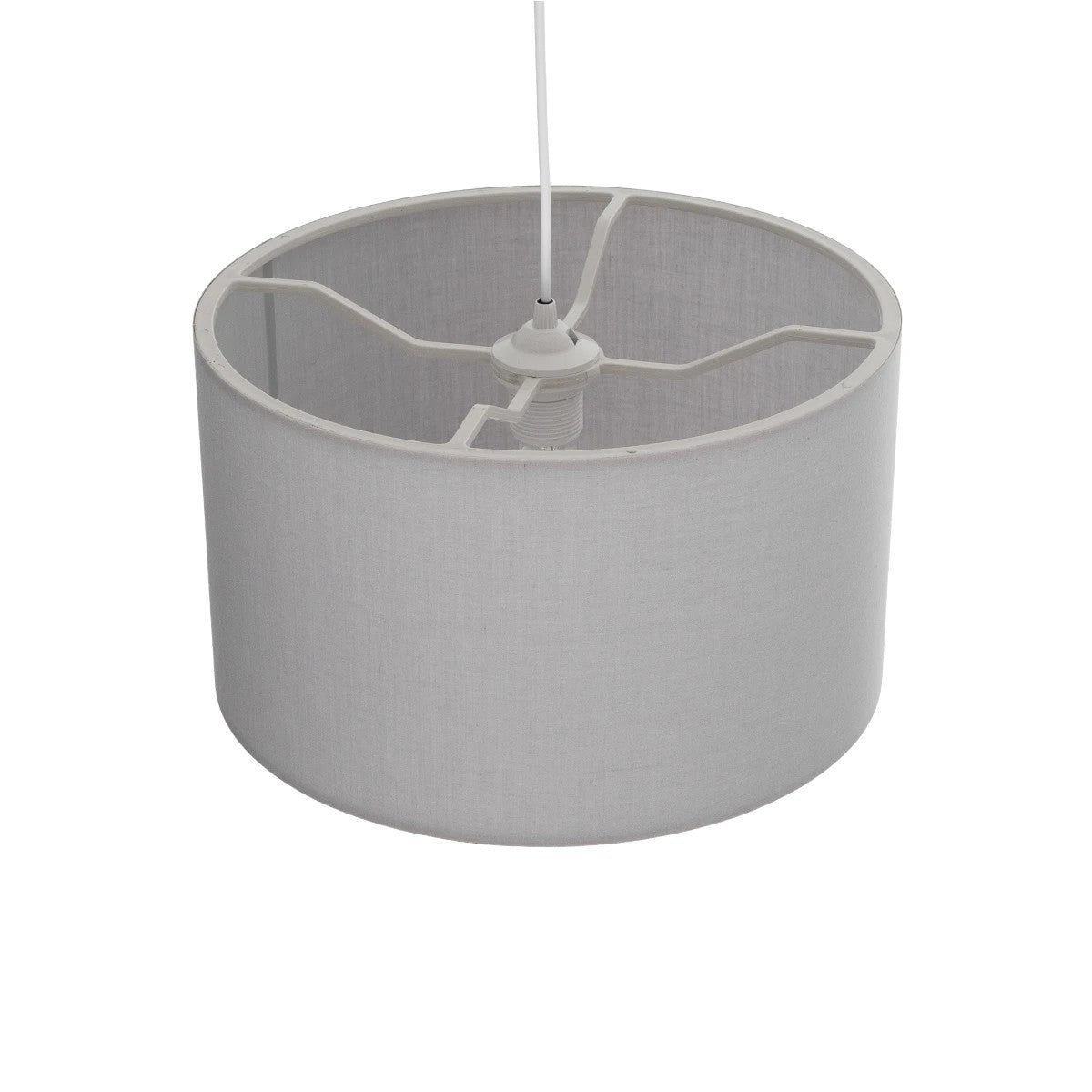 GLOBOSTAR® LOFTY 204-0093 Μοντέρνο Κρεμαστό Φωτιστικό Οροφής με Ντουί 1 x E27 AC 220-240V IP20 - Γκρι - Μ37 x Π37 x Υ21cm