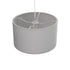 GLOBOSTAR® LOFTY 204-0093 Μοντέρνο Κρεμαστό Φωτιστικό Οροφής με Ντουί 1 x E27 AC 220-240V IP20 - Γκρι - Μ37 x Π37 x Υ21cm