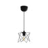 GLOBOSTAR® PATRICK 204-0109 Μοντέρνο Κρεμαστό Φωτιστικό Οροφής με Ντουί 1 x E27 AC 220-240V IP20 - Μαύρο - Μ14 x Π14 x Υ16cm