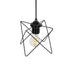 GLOBOSTAR® PATRICK 204-0109 Μοντέρνο Κρεμαστό Φωτιστικό Οροφής με Ντουί 1 x E27 AC 220-240V IP20 - Μαύρο - Μ14 x Π14 x Υ16cm