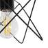GLOBOSTAR® PATRICK 204-0109 Μοντέρνο Κρεμαστό Φωτιστικό Οροφής με Ντουί 1 x E27 AC 220-240V IP20 - Μαύρο - Μ14 x Π14 x Υ16cm