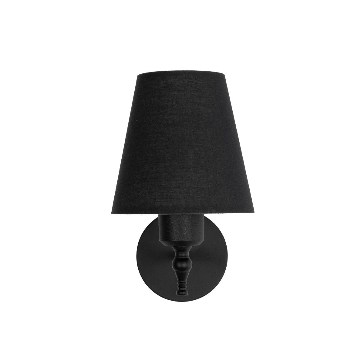 GLOBOSTAR® PAM 204-0113 Μοντέρνο Φωτιστικό Τοίχου - Απλίκα με Ντουί 1 x E27 AC 220-240V IP20 - Μαύρο - Μ23 x Π23 x Υ17cm