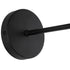 GLOBOSTAR® PAM 204-0113 Μοντέρνο Φωτιστικό Τοίχου - Απλίκα με Ντουί 1 x E27 AC 220-240V IP20 - Μαύρο - Μ23 x Π23 x Υ17cm