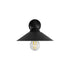 GLOBOSTAR® CATERPILLAR 204-0115 Μοντέρνο Φωτιστικό Τοίχου - Απλίκα με Ντουί 1 x E27 AC 220-240V IP20 - Μαύρο - Μ22 x Π25 x Υ14cm