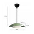 GloboStar® AURA 204-0119 Μοντέρνο Κρεμαστό Φωτιστικό Καμπάνα Μονόφωτο 1 x E27 IP20 Πράσινο & Λευκό Μέταλλο - Μ31 x Π31 x Υ27cm - ledmania.gr