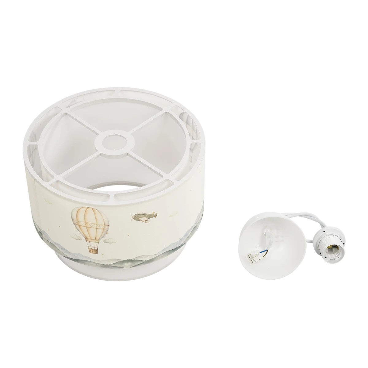 GLOBOSTAR® BALLON 204-0121 Παιδικό Κρεμαστό Φωτιστικό Οροφής με Ντουί 1 x E27 AC 220-240V IP20 - Πολύχρωμο - Μ30 x Π30 x Υ20cm