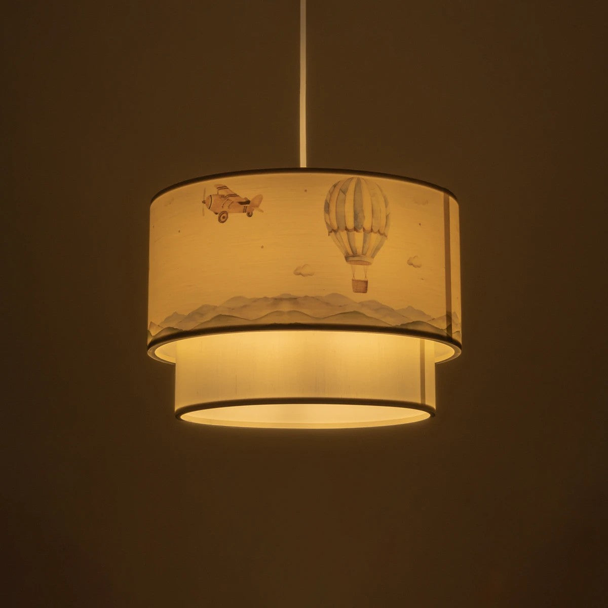 GLOBOSTAR® BALLON 204-0121 Παιδικό Κρεμαστό Φωτιστικό Οροφής με Ντουί 1 x E27 AC 220-240V IP20 - Πολύχρωμο - Μ30 x Π30 x Υ20cm