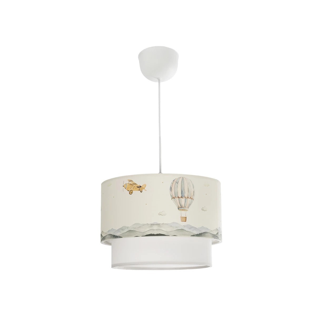 GLOBOSTAR® BALLON 204-0121 Παιδικό Κρεμαστό Φωτιστικό Οροφής με Ντουί 1 x E27 AC 220-240V IP20 - Πολύχρωμο - Μ30 x Π30 x Υ20cm