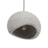 GLOBOSTAR® STONE 204-0123 Μοντέρνο Κρεμαστό Φωτιστικό Οροφής με Ντουί 1 x E27 AC 220-240V IP20 - Γκρι- Μ35 x Π31 x Υ26cm