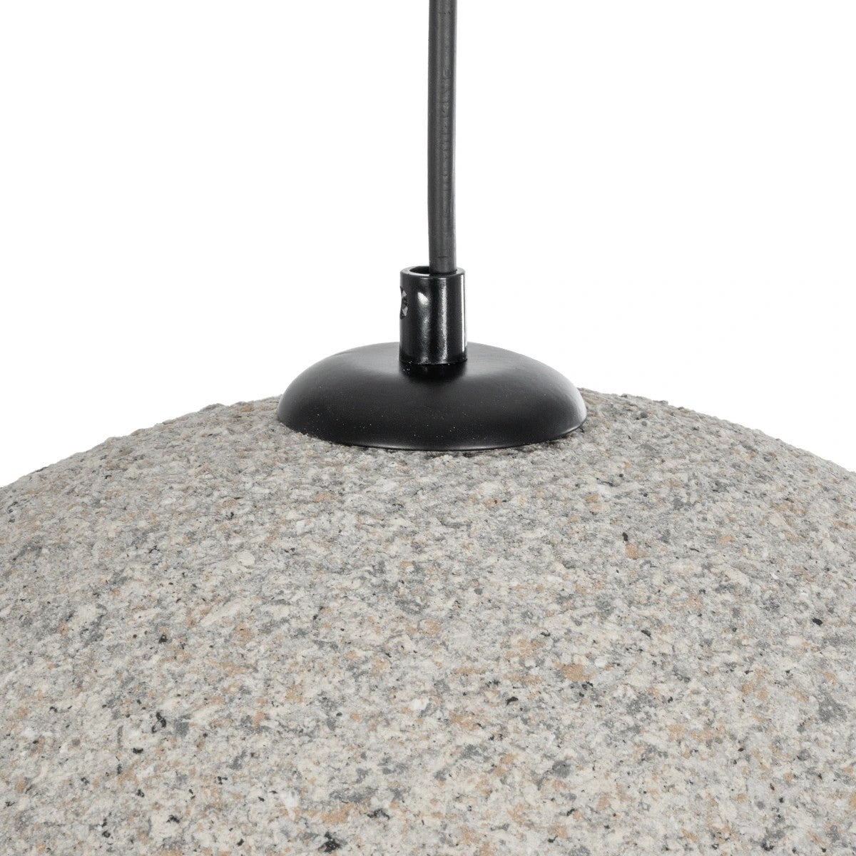 GLOBOSTAR® STONE 204-0123 Μοντέρνο Κρεμαστό Φωτιστικό Οροφής με Ντουί 1 x E27 AC 220-240V IP20 - Γκρι- Μ35 x Π31 x Υ26cm