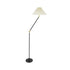 GLOBOSTAR® FLY 204-0127 Μοντέρνο Επιδαπέδιο Φωτιστικό με Ντουί 1 x E27 AC 220-240V IP20 - Μαύρο & Μπεζ - Μ72 x Π38 x Υ155cm