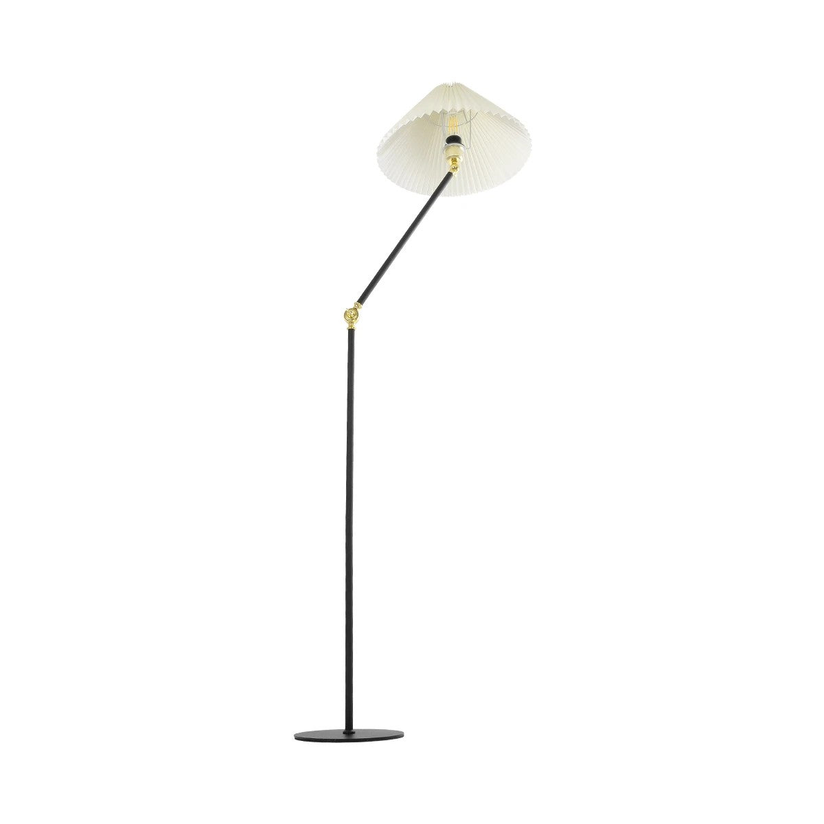 GLOBOSTAR® FLY 204-0127 Μοντέρνο Επιδαπέδιο Φωτιστικό με Ντουί 1 x E27 AC 220-240V IP20 - Μαύρο & Μπεζ - Μ72 x Π38 x Υ155cm