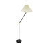 GLOBOSTAR® FLY 204-0127 Μοντέρνο Επιδαπέδιο Φωτιστικό με Ντουί 1 x E27 AC 220-240V IP20 - Μαύρο & Μπεζ - Μ72 x Π38 x Υ155cm