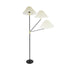 GLOBOSTAR® FLY 204-0127 Μοντέρνο Επιδαπέδιο Φωτιστικό με Ντουί 1 x E27 AC 220-240V IP20 - Μαύρο & Μπεζ - Μ72 x Π38 x Υ155cm