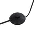 GLOBOSTAR® SNAKE 204-0128 Μοντέρνο Επιδαπέδιο Φωτιστικό με Ντουί 1 x E27 AC 220-240V IP20 - Μαύρο - Μ52 x Π25 x Υ154cm