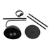 GLOBOSTAR® SNAKE 204-0128 Μοντέρνο Επιδαπέδιο Φωτιστικό με Ντουί 1 x E27 AC 220-240V IP20 - Μαύρο - Μ52 x Π25 x Υ154cm