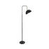 GLOBOSTAR® SNAKE 204-0128 Μοντέρνο Επιδαπέδιο Φωτιστικό με Ντουί 1 x E27 AC 220-240V IP20 - Μαύρο - Μ52 x Π25 x Υ154cm