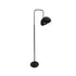 GLOBOSTAR® SNAKE 204-0128 Μοντέρνο Επιδαπέδιο Φωτιστικό με Ντουί 1 x E27 AC 220-240V IP20 - Μαύρο - Μ52 x Π25 x Υ154cm