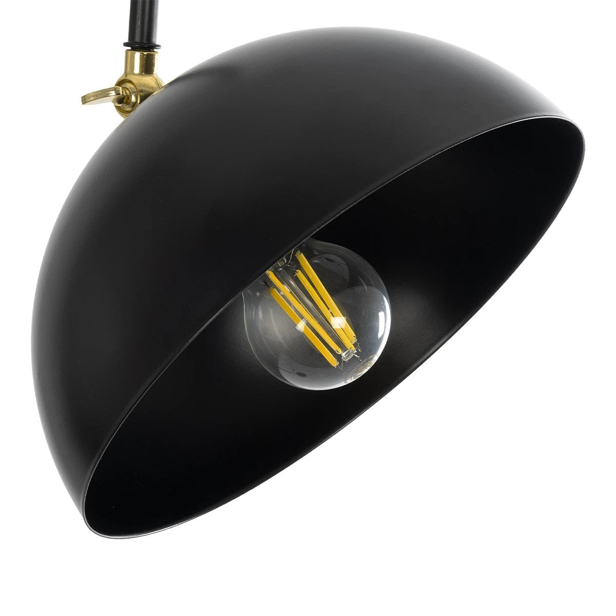 GLOBOSTAR® SNAKE 204-0128 Μοντέρνο Επιδαπέδιο Φωτιστικό με Ντουί 1 x E27 AC 220-240V IP20 - Μαύρο - Μ52 x Π25 x Υ154cm