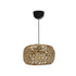 GLOBOSTAR® SAND 204-0159 Boho Κρεμαστό Φωτιστικό Οροφής με Ντουί 1 x E27 AC 220-240V IP20 - Καφέ - Μ30 x Π30 x Υ18cm