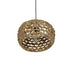 GLOBOSTAR® SAND 204-0159 Boho Κρεμαστό Φωτιστικό Οροφής με Ντουί 1 x E27 AC 220-240V IP20 - Καφέ - Μ30 x Π30 x Υ18cm