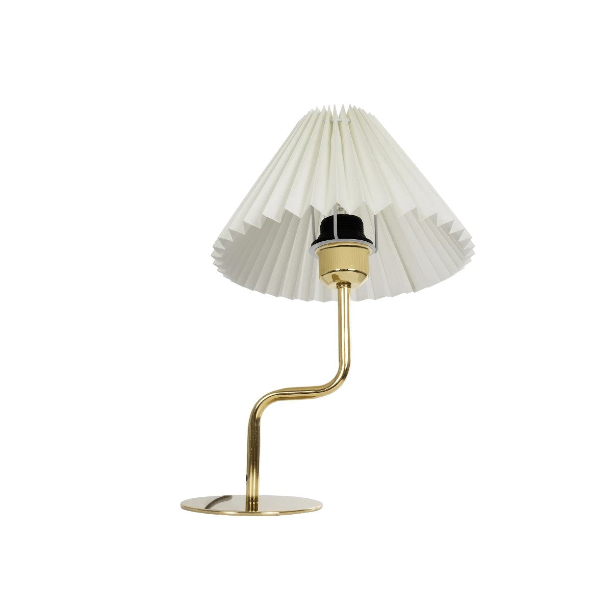 GLOBOSTAR® LIVL 204-0169 Μοντέρνο Επιτραπέζιο Φωτιστικό Πορτατίφ με Ντουί 1 x E27 AC 220-240V IP20 - Χρυσό & Μπεζ - Μ22 x Π22 x Υ34cm
