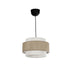 GLOBOSTAR® SOHO 204-0172 Μοντέρνο Κρεμαστό Φωτιστικό Οροφής με Ντουί 1 x E27 AC 220-240V IP20 - Καφέ & Μπεζ - Μ30 x Π30 x Υ20cm