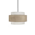 GLOBOSTAR® SOHO 204-0172 Μοντέρνο Κρεμαστό Φωτιστικό Οροφής με Ντουί 1 x E27 AC 220-240V IP20 - Καφέ & Μπεζ - Μ30 x Π30 x Υ20cm