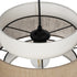 GLOBOSTAR® SOHO 204-0172 Μοντέρνο Κρεμαστό Φωτιστικό Οροφής με Ντουί 1 x E27 AC 220-240V IP20 - Καφέ & Μπεζ - Μ30 x Π30 x Υ20cm