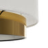 GLOBOSTAR® BASIL 204-0173 Μοντέρνο Κρεμαστό Φωτιστικό Οροφής με Ντουί 1 x E27 AC 220-240V IP20 - Μπεζ & Χρυσό - Μ30 x Π30 x Υ20cm
