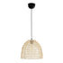 GLOBOSTAR® CESTINO 204-0178 Boho Κρεμαστό Φωτιστικό Οροφής Μονόφωτο 1 x E27 AC 220-240V IP20 Μπεζ - Μ30 x Π30 x Υ25cm