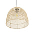 GLOBOSTAR® CESTINO 204-0178 Boho Κρεμαστό Φωτιστικό Οροφής Μονόφωτο 1 x E27 AC 220-240V IP20 Μπεζ - Μ30 x Π30 x Υ25cm