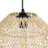 GLOBOSTAR® CESTINO 204-0178 Boho Κρεμαστό Φωτιστικό Οροφής Μονόφωτο 1 x E27 AC 220-240V IP20 Μπεζ - Μ30 x Π30 x Υ25cm