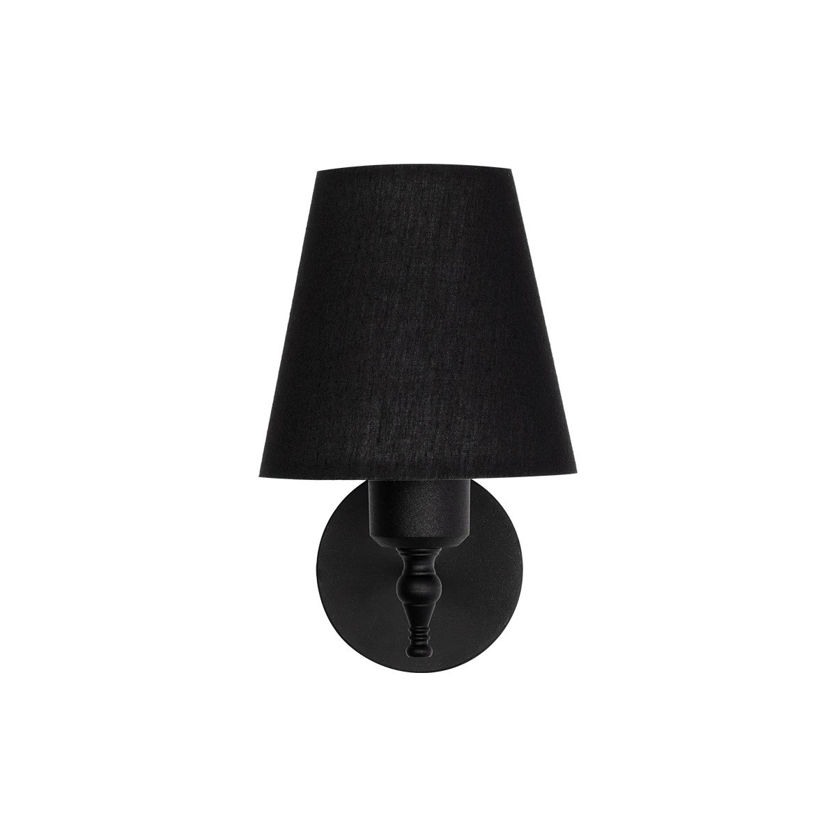 GLOBOSTAR® ELEGANTE 204-0185 Μοντέρνο Φωτιστικό Τοίχου - Απλίκα με Ντουί 1 x E27 AC 220-240V IP20 - Μαύρο - Μ14 x Π22 x Υ24cm