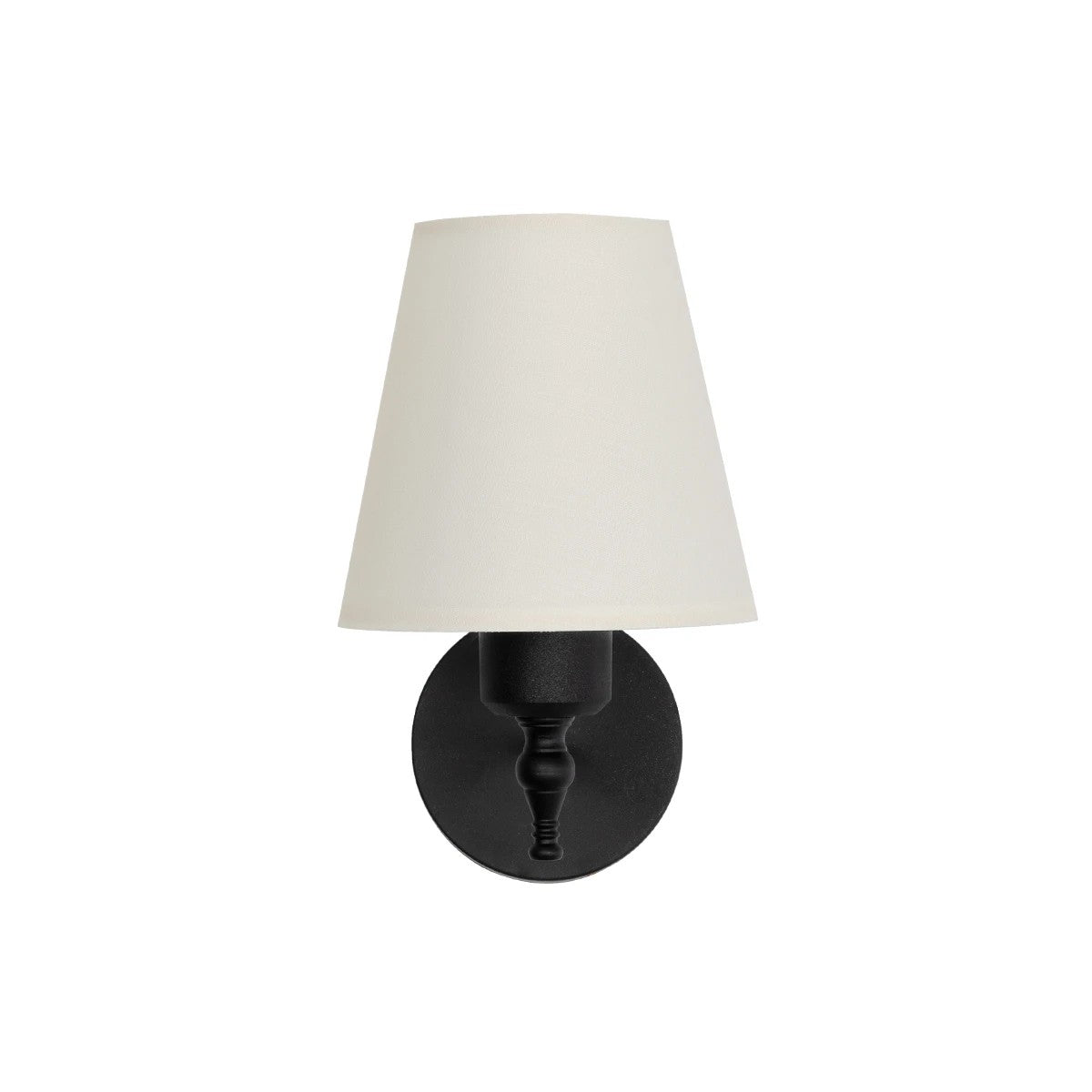 GLOBOSTAR® ELEGANTE 204-0186 Μοντέρνο Φωτιστικό Τοίχου - Απλίκα με Ντουί 1 x E27 AC 220-240V IP20 - Μαύρο & Μπεζ - Μ14 x Π22 x Υ24cm