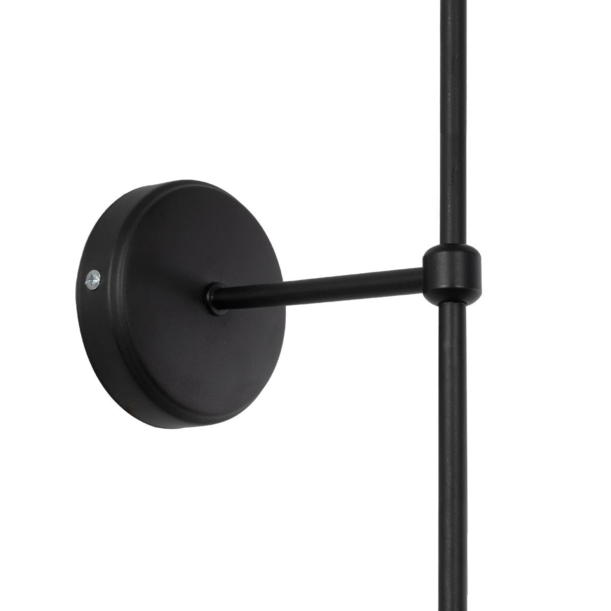 GLOBOSTAR® LING 204-0190 Μοντέρνο Φωτιστικό Τοίχου - Απλίκα με Ντουί 1 x E27 AC 220-240V IP20 - Μαύρο & Μπεζ - Μ14 x Π21 x Υ54cm