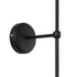 GLOBOSTAR® LING 204-0190 Μοντέρνο Φωτιστικό Τοίχου - Απλίκα με Ντουί 1 x E27 AC 220-240V IP20 - Μαύρο & Μπεζ - Μ14 x Π21 x Υ54cm