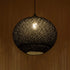 GLOBOSTAR® SOLEI 205-0004 Boho Κρεμαστό Φωτιστικό Οροφής με Ντουί 1 x E27 AC 220-240V IP20 - Μαύρο - M40 x Π40 x Υ45cm - ledmania.gr