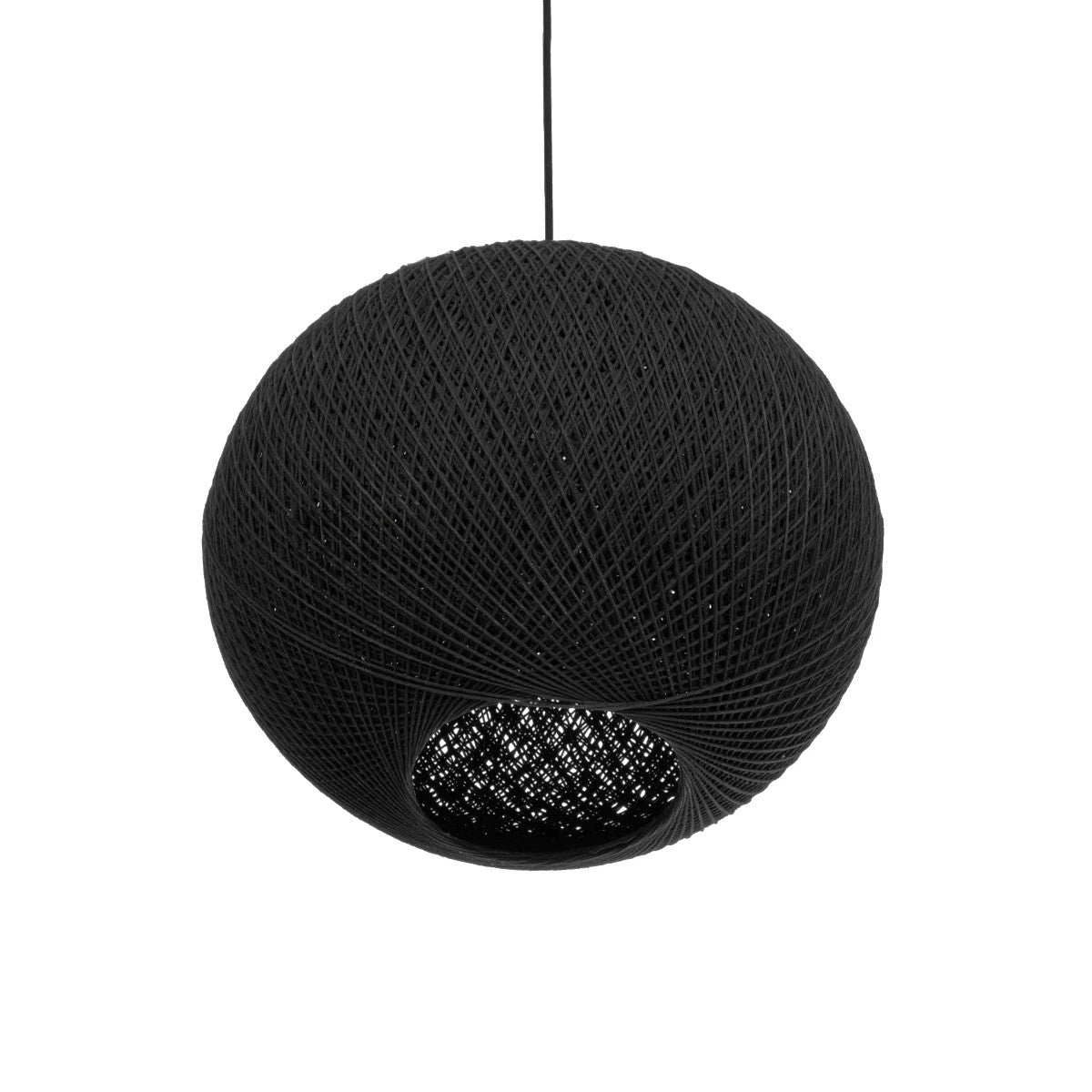 GLOBOSTAR® SOLEI 205-0004 Boho Κρεμαστό Φωτιστικό Οροφής με Ντουί 1 x E27 AC 220-240V IP20 - Μαύρο - M40 x Π40 x Υ45cm - ledmania.gr