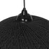 GLOBOSTAR® SOLEI 205-0004 Boho Κρεμαστό Φωτιστικό Οροφής με Ντουί 1 x E27 AC 220-240V IP20 - Μαύρο - M40 x Π40 x Υ45cm - ledmania.gr